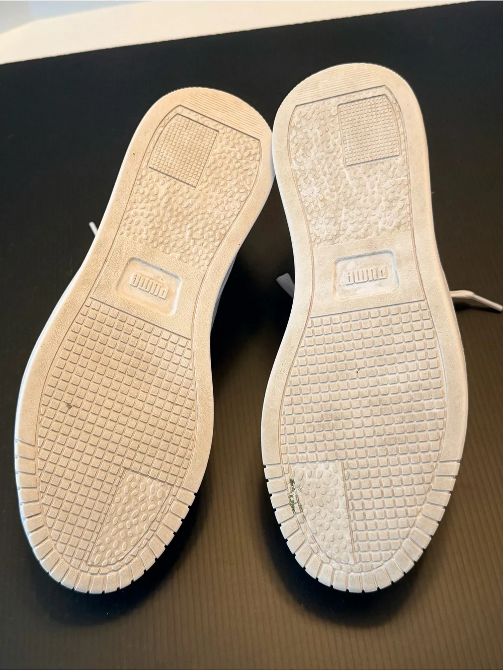 Puma Cream-White Elevated Lace-Up Sneakers
